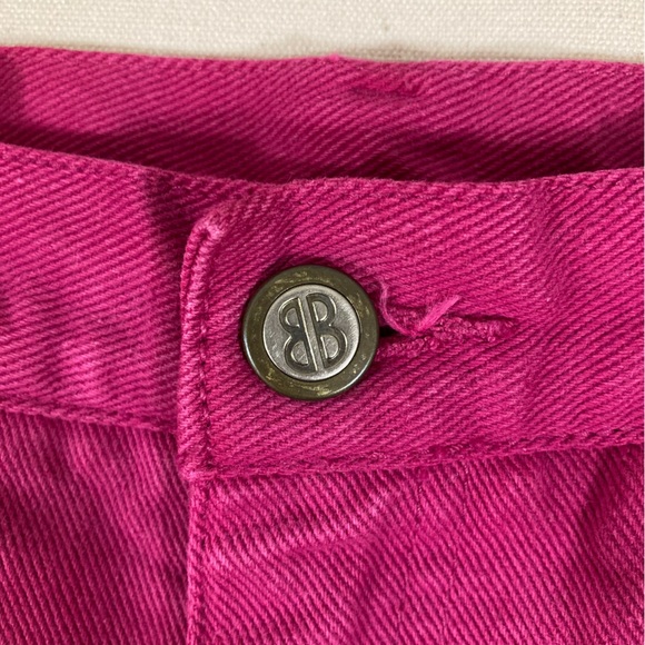 VINTAGE Heavy Denim High Rise Magenta Hot Pink Vintage Jeans - Picture 4 of 12